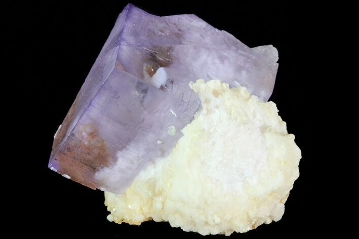 Lustrous Purple Cubic Fluorite Crystal - Morocco #80342
